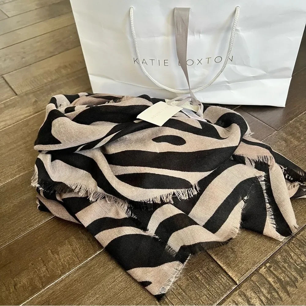 Katie Loxton Zebra Printed Scarf KLS500
